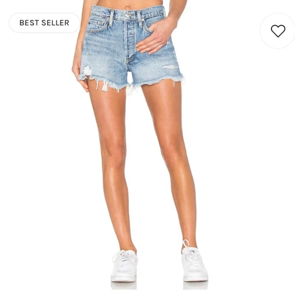 NWT AGOLDE Parker Vintage Denim Shorts in Swampmeet, Size 26 - Picture 1 of 8